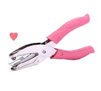 Masyrt Perforatore a Foro Singolo Manuale con Punzoni Rotondi, a Stella e a Cuore, Perforatore in Metallo da 6 Pollici per la Scuola, Biglietti da Ufficio, Impugnature in Morbido