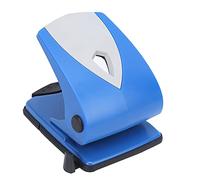 Masyrt Perforatrice a 2 Fori, Punzonatrice Manuale Regolabile per Cancelleria a Fogli Sciolti con Righello di Posizionamento, per Cartoncini di Carta, Carte di Plastica Sottili (Blu)