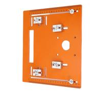 Masyrt Piastra di base per sega circolare, 28 x 25 cm con design con foro, materiale PU, piastra di inserimento per tavolo router, marcature stabili e precise, facile da trasportare e utilizzare per