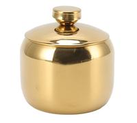 Masyrt Portaspezie in Acciaio Inossidabile Dorato, Contenitore per Spezie, Sale, Zucchero, Contenitore in Vetro, con Coperchio, Barattolo per Spezie con Tre Gusti (D'oro)