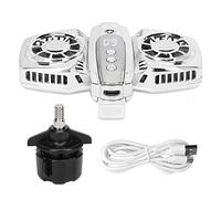 Masyrt Radiatore a doppio chip, per telefono cellulare semi-conduttore per Live Streaming, ventola di raffreddamento cellulare per surriscaldamento (argento)