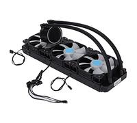 Masyrt Raffreddatore a Liquido per CPU Raffreddatore Ad Acqua per CPU Radiatore 120 Mm Controllo Intelligente della Temperatura LED Testa di Raffreddamento Ad Acqua Forte Diss