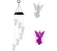 Masyrt Romantico Solar Wind Chimes Light, Lampada da Pompino per il a 7 Colori con IP65 Waterproof LED per Giardino, Decorazioni per Patio, Migliori Regali per Mamma, Nonna, Donne