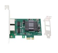 Masyrt Scheda di Rete Gigabit Ethernet a Doppia Porta, PCIe X1 RJ45, Compatibile con Chipset 82575, Ideale per Windows, Linux, Red Hat Enterprise, FreeBSD