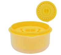 Masyrt Separatore per tuorli d'uovo, sicuro, semplice strumento da cucina per la panetteria domestica con rivestimento antiaderente, fino a 6 tuorli possono essere separati comodamente (giallo)