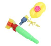 Masyrt Set di 3 fischietti per lingua per bambini, per imparare la lingua orale, materiale plastico leggero e resistente, con scatola portaoggetti, per casa, scuola, all'aperto