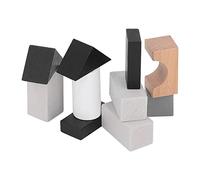 Masyrt Set di blocchi da costruzione in legno, educativo per l'apprendimento precoce della cognizione stacking game costruzione giocattoli per ragazze