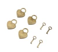 Masyrt Set di Chiavi per Lucchetto a Cuore in Metallo, Lucchetto Dell'amore, Decorativo a Forma di Cuore e Chiave per Diario, Portagioie, Bagaglio, Utilizzo Versatile, Ampia (Tipo 1)