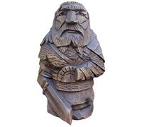 Masyrt Statue degli Dei Norvegesi - Statua di Odino Thor Tyr Ulfhednar Statuette della Mitologia Vichinga Norrena Ornamenti Pagani Nordici Arte per la Decorazione del Giardino