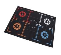 Masyrt Tappetino da Allenamento per Basket, Antiscivolo, Silenzioso, per | Gomma Ispessita da 3 Mm, 84,2x120,2 Cm, con Punti Guida per i Passi, Base in Gomma Antiscivolo per Giocatori da 170 Cm+