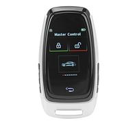 Masyrt Tasto Smart LCD, 5.0 senza chiave di collegamento, pulsante di avviamento remoto, tocco liscio per un modello di avvio, comodo accesso, funzione automatica finestra (argento)