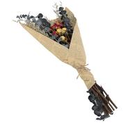 Masyrt Timeless Beauty - Bouquet di fiori secchi con gambo, ideale per la decorazione della casa, eventi, composizioni di vasi, vero bouquet di fiori secchi per decorazioni di nozze