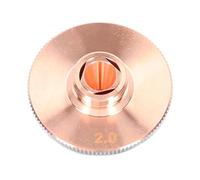 Masyrt Ugello da taglio, placcato in rame, resistente all'usura 28 mm, ugello da taglio da 15 mm, 11 con superficie liscia per taglierina in fibra (diametro foro 2,0 mm)