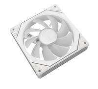 Masyrt Ventola di Raffreddamento del Computer, Controllo della Temperatura RGB PWM Ventola di Raffreddamento del Telaio Silenziosa con Flusso D'aria Elevato con (Pala della ventola positiva, bianca)