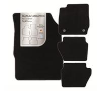MAT 10 - Tappetini in velluto per Ford Fiesta | Set di 4 tappetini per auto | Qualità originale durevole Made in Germany | Ford Fiesta (BJ 2011-2017)