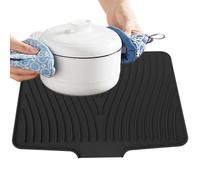 Mat à séchage à vaisselle de cuisine tapis sec à vaisselle | Mattes de séchage plat en silicone pour bantoir | 40 x 33 cm / 15,75 x 12,99 pollici coussin de vidange antidérapant protecteur de banoirs