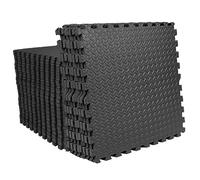 Mat Block Torin APM36001BK - Tappetini per esercizi in schiuma ad incastro: 144 mq, 1,27 cm, 36 piastrelle, tappetino da palestra in EVA, tappetino per attrezzature da ginnastica domestiche, nero