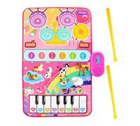 Mat di piano - 31.5x19.69 pollici Mat di pianoforte, tappetini da gioco a piano | Toddler Pian0 Jazz Drum Learning Toy, Preschool Learning Music Pad | Per istruzione perr ragazzi in età prescolare rag