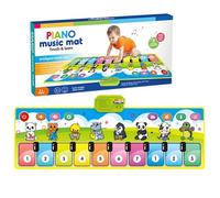 Mat di pianoforte per bambini, tappetino per pianoforte a pavimento per bambini - Tastiera per pianoforte,Coperta di musica elettronica con più modalità di strumento per la casa, giocattolo
