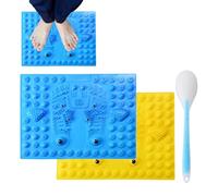 MAT di riflessologia piede - Poctino a pressione massaggio pieghevole, strumento pratico per la compagnia domestica viaggi realizzati con materiale TPE di qualità eccellente, questo tappetino