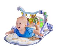 Mat For Floor - Multifunzione 3-in-1 Play Gym With Anti-Fall Walker, Rattle Pedal Piano | Developmental Fine Motor Skills Toy For Boys And Girls, Nursery, Daycare Motor Development