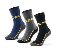 Mat & Vic's Calze lavoro uomo - calzini da lavoro uomo - lunghe termiche invernali traspiranti OEKO-TEX 100 - EU 35-38, 39-42, 43-46, 47-50 - 6 paia