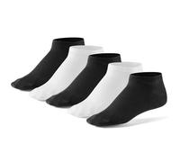 Mat & Vic's Calzini uomo corti - OEKO-TEX 100, 5 paia, nero e bianco, XL