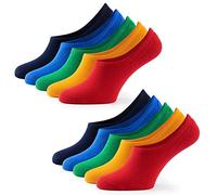 Mat & Vic's Fantasmini uomo - calzini Fantasmini uomo cotone - calze corte - invisibili sneaker unisex traspiranti OEKO-TEX 100-35 36 37 38 39 40 41 42 43 44 45 46-10 paia