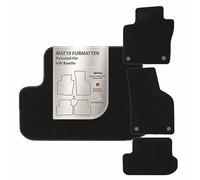 MAT10 Silver Line: VW Beetle 2011-04 - 2019-07 Tappetini Auto in Velluto di Alta qualità 4 Pezzi Nero compatibilità Garantita