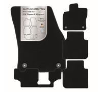 MAT10 - Tappetini Auto Adatti per VW Tiguan 2 Allspace (BJ 09/2017 - 02/2025, Tipo BW2) in Velluto | Set di 5 tappetini Auto | qualità Originale Durevole Made in Germany
