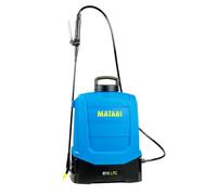 Spruzzatore Elettrico Matabi e15 LTC - Batteria Estraibile Li-Ion 20V - Autonomia 375L - Controllo Elettronico LTC - Cinghie Ergonomiche - Include 4 Ugelli - Per Agricoltura e Giardinaggio