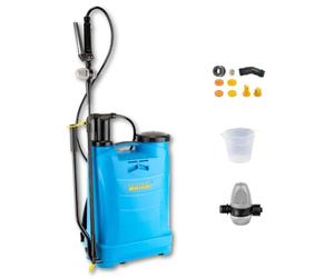 Matabi Evolution 16 - Spruzzatore 16 L - Regolatore e Maniglia Inox | Pompa manuale a pressione per erbicida e insetticida - lancia in fibra di vetro - tubo 1,3 m - set ugelli - zaino irroratore