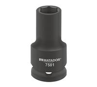 MATADOR, Inserto per chiave a bussola ad impatto, lungo, 20(3/4): 50 x 95 mm, 7581 0500