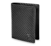 Matador Marca Portafoglio in Pelle Uomo #VIGO con Elegante Scatola Regalo, Lusso Portafoglio RFID, Portafoglio Uomo Grande Capacità con Molti Scomparti per Carte in Nero Carbon