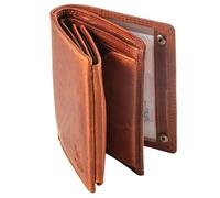 Matador Marca Portafoglio Uomo Pelle #TORONTO con Nobile Scatola Regalo, Lusso Portafoglio Ragazzo con Protezione RFID, Portafogli Uomo con Molti Scomparti per Carte, Marrone Vintage