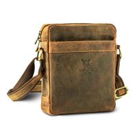 MATADOR Piccola borsa a tracolla da uomo, in pelle, borsa a tracolla, borsa a tracolla, borsa da viaggio, per attività all'aperto, vacanze, Hunter marrone