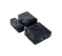 Matador - Set di 3 custodie portaoggetti - Packing Cube Set Black in Pelle - Nero