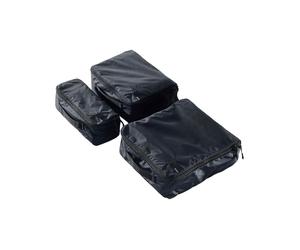 Matador - Set di 3 custodie portaoggetti - Packing Cube Set Black in Pelle - Nero