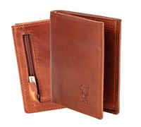 MATADOR Slim Wallet Chicago - Portafoglio piccolo con scomparto portamonete e protezione RFID - Porta carte di credito per uomo - Custodia in vera pelle - Mini portafoglio - inclusa scatola regalo,