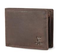 MATADOR #Sydney - Portafoglio da uomo in pelle con elegante scatola regalo, elegante portafoglio da uomo con protezione RFID, portafogli di lusso da uomo con molte carte, marrone scuro, m, Classico