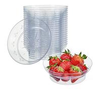 Matana 20 Ciotole in Plastica Rigida Trasparente, 360ml - Perfette per Dessert, Snack, Caramelle, Aperitivo, Dolci, Gelato - Resistenti, Eleganti e Riutilizzabili