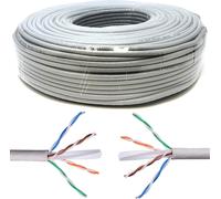 MATASSA 100 MT METRI CAVO RETE FTP CAT 6 CCA LAN ETHERNET BOBINA INTERNET ADSL
