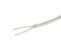 [Matassa 10mt] Cavo Elettrico Tondo Trasparente in Silicone 2 Poli 2×0,50mm² - Per Lampade, Illuminazione LED, Lampadari, Sospensioni - 230V