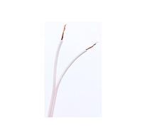 [Matassa 10mt ] Cavo piattina bianca costa stretta in rame 2x0,50 mm per fai da te ricambi lumi lampadari