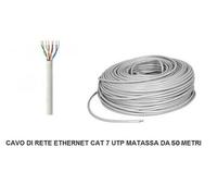 MATASSA 50 MT METRI CAVO DI RETE CAT 7 UTP LAN ETHERNET M BOBINA INTERNET ADSL
