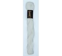 Matassa Anchor Filato da ricamo 50 gr grossezza 25 bianco ecru 100% cotone Art. 2202 coton a broder maglieria filo ricamo filet (Bianco)
