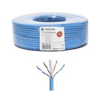 MATASSA BOBINA CAVO LAN ETHERNET 100 METRI CAT.6 UTP CCA VERDE VELAMP LAN6U-100