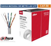 MATASSA BOBINA CAVO RETE 305M ETHERNET UTP CAT 5E 4X2 AWG 24 LAN RJ45 100% RAME