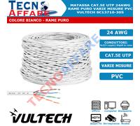 Matassa Bobina Lan CAT5E UTP 24 AWG Rame Cavo di Rete Ethernet Varie Misure