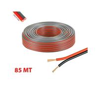 MATASSA CAVO AUDIO 85MT BIPOLARE PER IMPIANTO STEREO CASSE ROSSO E NERO 2X2,5 MM